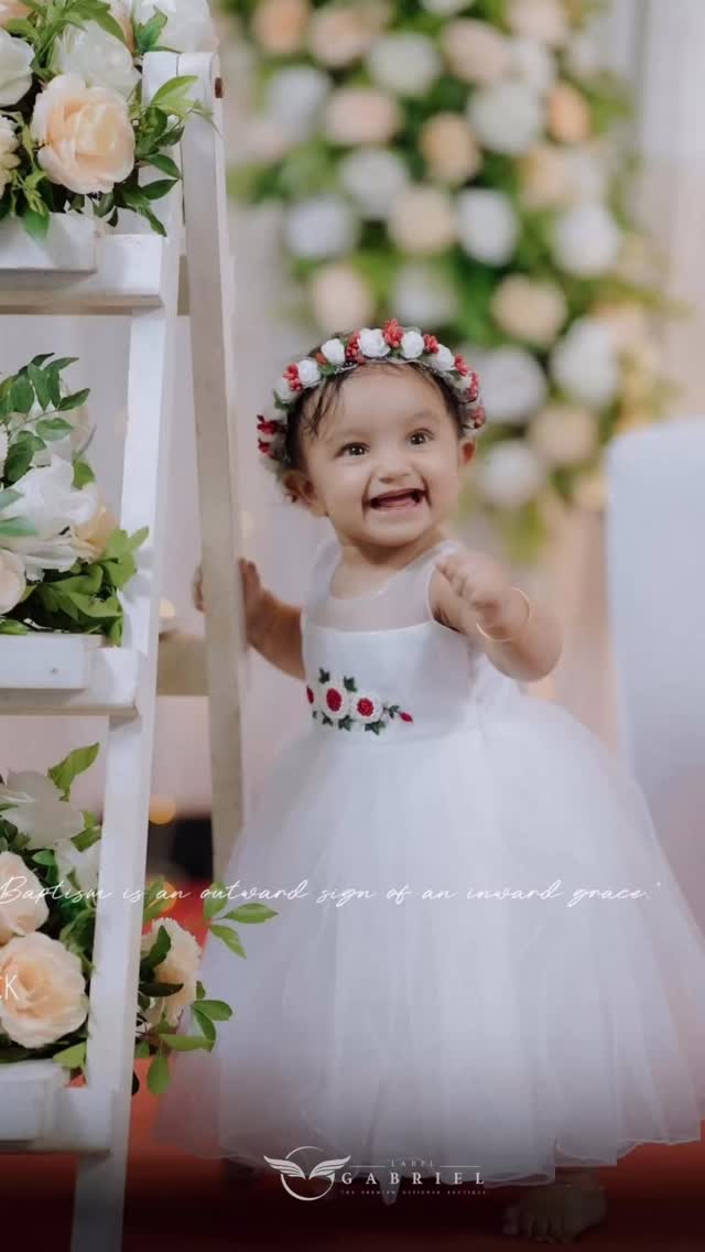 Our little angel ready for her big day 🤍